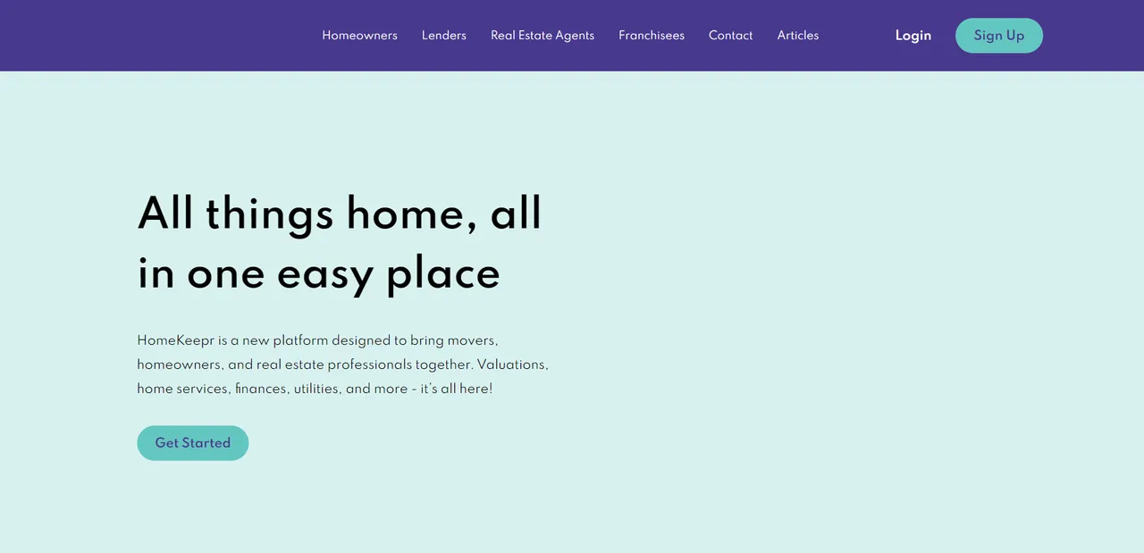 HomeKeepr product interface