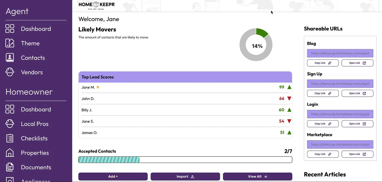 HomeKeepr: Product view 3