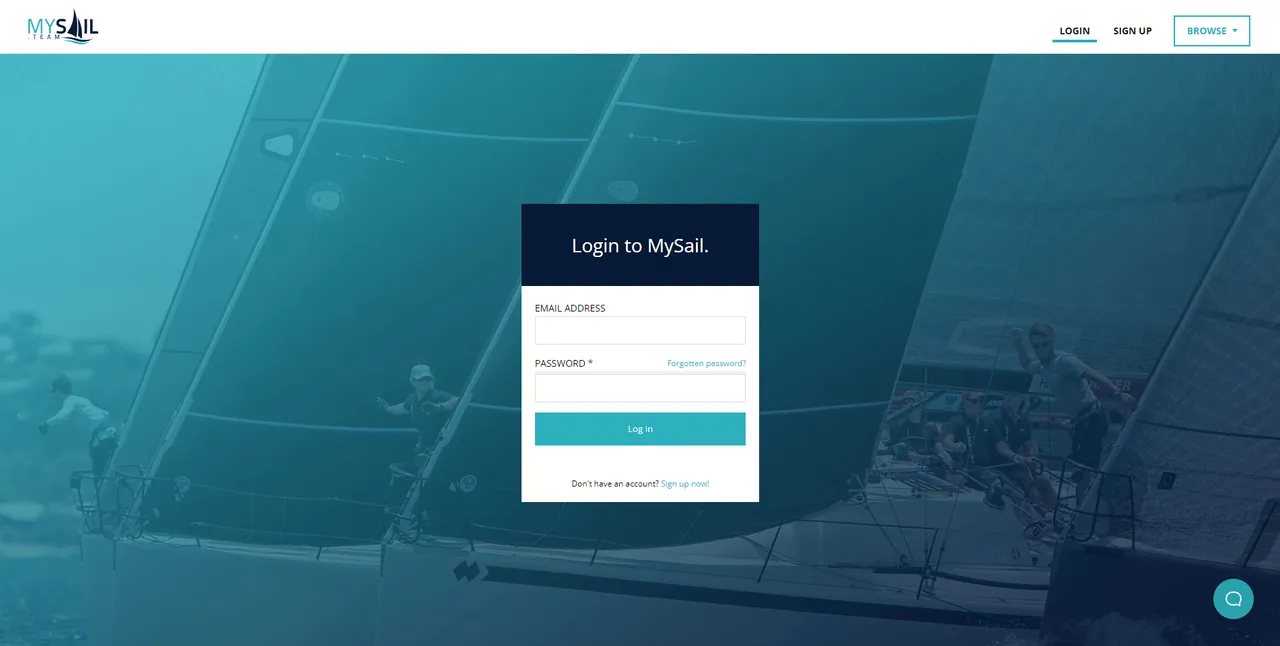 My Sails Team: Account sign-in